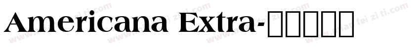 Americana Extra字体转换